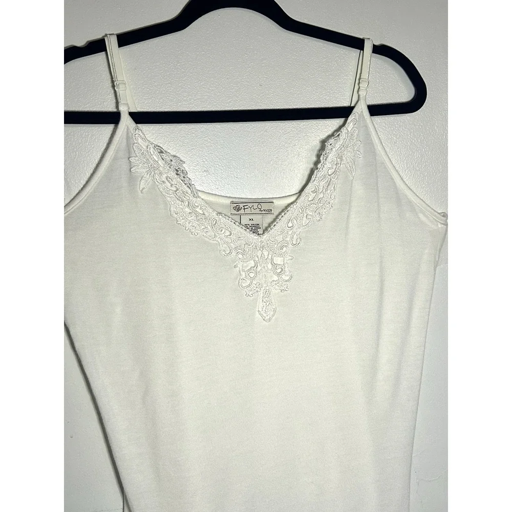 Fylo Woman's Tank Top Y2K Cottage Core Romantic‎ Bohemian Adjustable Strap XL - Picture 3 of 9